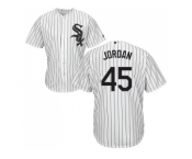 Youth Chicago White Sox #45 Michael Jordan White(Black Strip) Home Cool Base Stitched MLB Jersey