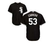 Youth Chicago White Sox #53 Melky Cabrera Black Alternate Cool Base Stitched MLB Jersey