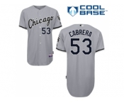 Youth Chicago White Sox #53 Melky Cabrera Grey Road Cool Base Stitched MLB Jersey