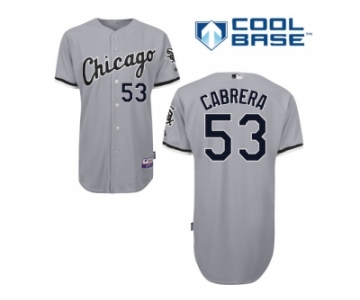 Youth Chicago White Sox #53 Melky Cabrera Grey Road Cool Base Stitched MLB Jersey