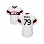 Youth Chicago White Sox #79 Jose Abreu White Alternate Home Cool Base Stitched MLB Jersey