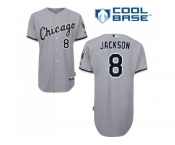 Youth Chicago White Sox #8 Bo Jackson Grey Road Cool Base Stitched MLB Jersey