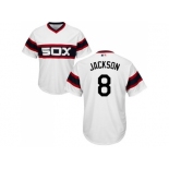 Youth Chicago White Sox #8 Bo Jackson White Alternate Home Cool Base Stitched MLB Jersey