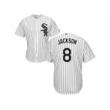 Youth Chicago White Sox #8 Bo Jackson White(Black Strip) Home Cool Base Stitched MLB Jersey