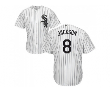 Youth Chicago White Sox #8 Bo Jackson White(Black Strip) Home Cool Base Stitched MLB Jersey