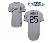 Youth Majestic Chicago White Sox #25 James Shields Replica Grey Road Cool Base MLB Jersey