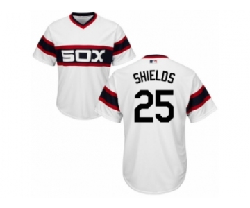 Youth Majestic Chicago White Sox #25 James Shields Replica White 2013 Alternate Home Cool Base MLB Jersey