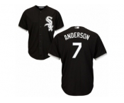 Youth Majestic Chicago White Sox #7 Tim Anderson Replica Black Alternate Home Cool Base MLB Jersey