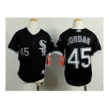 Youth mlb jerseys chicago white sox #45 jordan black