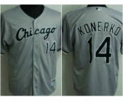 youth mlb chicago white sox #14 konerko grey