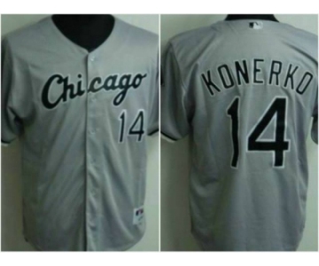 youth mlb chicago white sox #14 konerko grey