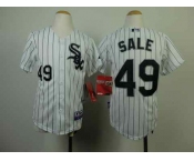 youth mlb jerseys chicago white sox #49 sale white[black stripe]