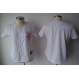 MLB Women Jerseys Chicago white sox blank white[pink strip]