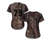 Women Chicago White Sox #79 Jose Abreu Camo Realtree Collection Cool Base Stitched MLB Jersey