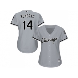 Women's Chicago White Sox #14 Paul Konerko Grey Road Stitched MLB Jersey