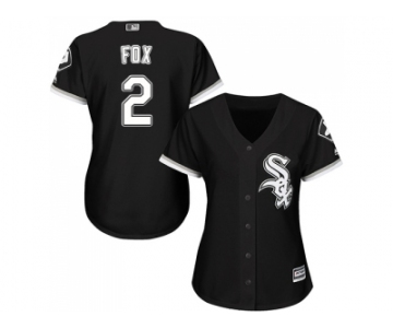 Women's Chicago White Sox #2 Nellie Fox Black Alternate Stitched MLB Jersey