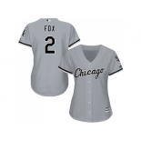 Women's Chicago White Sox #2 Nellie Fox Grey Road Stitched MLB Jersey