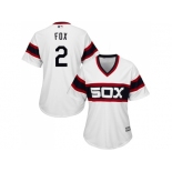 Women's Chicago White Sox #2 Nellie Fox White Alternate Home Stitched MLB Jersey