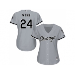 Women's Chicago White Sox #24 Early Wynn Grey Road Stitched MLB Jersey