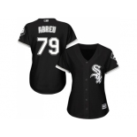 Women's Chicago White Sox #79 Jose Abreu Black Alternate Stitched MLB Jersey