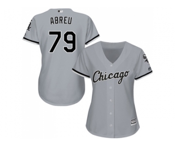 Women's Chicago White Sox #79 Jose Abreu Grey Road Stitched MLB Jersey