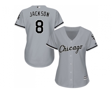 Women's Chicago White Sox #8 Bo Jackson Grey Road Stitched MLB Jersey