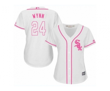 Women's Majestic Chicago White Sox #24 Early Wynn Authentic White Fashion Cool Base MLB Jersey