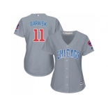 Women Chicago Cubs #11 Yu Darvish Grey Road Stitched MLB Jersey