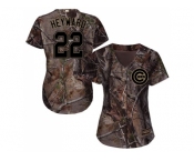 Women Chicago Cubs #22 Jason Heyward Camo Realtree Collection Cool Base Stitched MLB Jersey