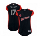 Women's Chicago Cubs #17 Kris Bryant Authentic Navy Blue National League 2019 Baseball All-Star Jersey