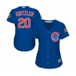 Women's Chicago Cubs #20 Brandon Kintzler Authentic Royal Blue Alternate Baseball Jersey