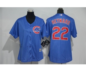 Women's Chicago Cubs #22 Addison Russell Majestic Blue Cool Base Player Jersey