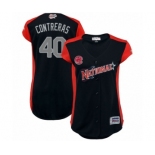 Women's Chicago Cubs #40 Willson Contreras Authentic Navy Blue National League 2019 Baseball All-Star Jersey