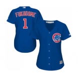 Women's Majestic Chicago Cubs #1 Kosuke Fukudome Authentic Royal Blue Alternate MLB Jersey