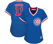 Women's Majestic Chicago Cubs #11 Yu Darvish Authentic Royal Blue Cooperstown MLB Jerse