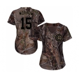 Women's Majestic Chicago Cubs #15 Brandon Morrow Authentic Camo Realtree Collection Flex Base MLB Jersey