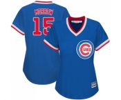 Women's Majestic Chicago Cubs #15 Brandon Morrow Authentic Royal Blue Cooperstown MLB Jersey