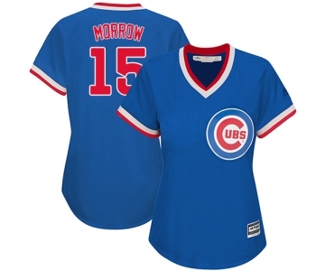 Women's Majestic Chicago Cubs #15 Brandon Morrow Authentic Royal Blue Cooperstown MLB Jersey