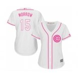 Women's Majestic Chicago Cubs #15 Brandon Morrow Authentic White Fashion MLB Jersey