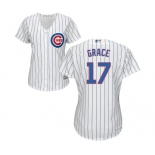 Women's Majestic Chicago Cubs #17 Mark Grace Authentic White Home Cool Base MLB Jersey