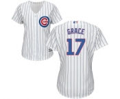 Women's Majestic Chicago Cubs #17 Mark Grace Authentic White Home Cool Base MLB Jersey