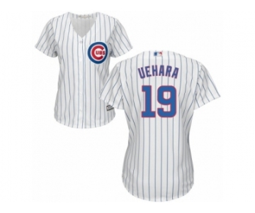 Women's Majestic Chicago Cubs #19 Koji Uehara Authentic White Home Cool Base MLB Jersey