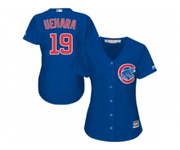 Women's Majestic Chicago Cubs #19 Koji Uehara Replica Royal Blue Alternate MLB Jersey