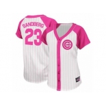 Women's Majestic Chicago Cubs #23 Ryne Sandberg Replica White