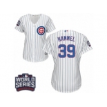 Women's Majestic Chicago Cubs #39 Jason Hammel Authentic White Home 2016 World Series Bound Cool Base MLB Jersey