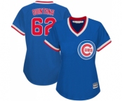 Women's Majestic Chicago Cubs #62 Jose Quintana Authentic Royal Blue Cooperstown MLB Jersey