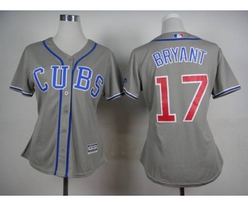 women mlb jerseys chicago cubs #17 bryant grey[bryant]