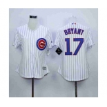 women mlb jerseys chicago cubs #17 bryant white(blue strip)[bryant]