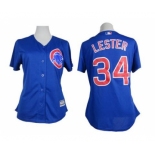 women mlb jerseys chicago cubs #34 lester blue[lester]