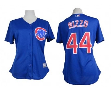 women mlb jerseys chicago cubs #44 rizzo blue